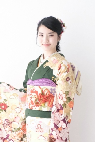 A-3 グリーン扇面菊