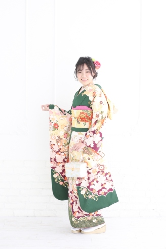 A-3 グリーン扇面菊